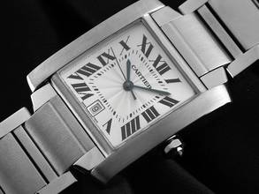 Thumbnail von Cartier Tank Française GM Großes Modell Ref.2302 Bj.2003 Box&Beschreibung sehr gut Vintage Tank Francaise GM Großes Modell