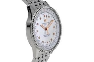 Thumbnail von Breitling Navitimer 35 MOP Diamond Stainless Steel Automatic Women's Watch Ref. A17395