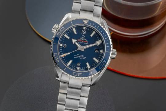  Omega Seamaster Planet Ocean 600M Co-Axial Titan Ref. 232.90.46.21.03.001 B&P 