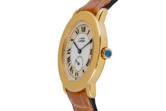 Thumbnail von Cartier Must Ronde LM 925 Silver Gold-Plated Quartz Men's Watch Ref. W1006922 1810 1