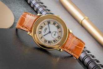 Thumbnail von Cartier Must Ronde LM 925 Silver Gold-Plated Quartz Men's Watch Ref. W1006922 1810 1