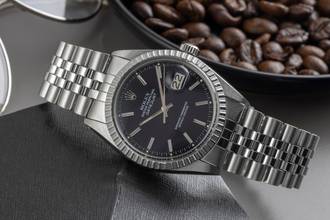 Thumbnail von Rolex Datejust 36 Black Dial Oyster Edelstahl Automatik Herrenuhr Ref. 16030