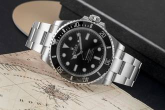 Thumbnail von Rolex Submariner (No Date) Oyster Edelstahl Automatik Herrenuhr Ref. 114060