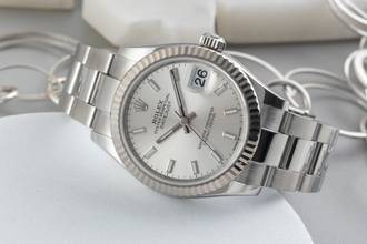 Thumbnail von Rolex Datejust 31 Silver Dial Stahl / Weissgold Automatik Damenuhr Ref. 278274