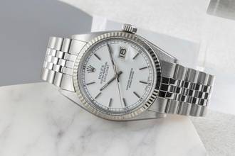 Thumbnail von Rolex Datejust 36 White Dial Stahl / Weissgold Automatik Herrenuhr Ref. 16014