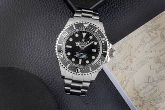 Thumbnail von Rolex Sea-Dweller Deepsea Black Dial Oyster Stahl Automatik Ref 116660 B&P LC100