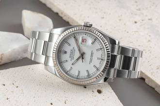 Thumbnail von Rolex Datejust 36 White Dial Stahl / Gold Automatik Herrenuhr Ref 116234 G-Serie