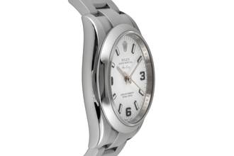Thumbnail von Rolex Air King 34 White 3-6-9 Dial Automatik Herrenuhr Ref. 114200 Papiere 2008