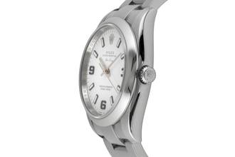 Thumbnail von Rolex Air King 34 White 3-6-9 Dial Automatik Herrenuhr Ref. 114200 Papiere 2008