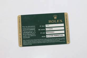 Thumbnail von Rolex Air King 34 White 3-6-9 Dial Automatik Herrenuhr Ref. 114200 Papiere 2008