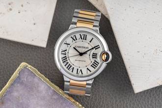 Thumbnail von Cartier Ballon Bleu 36mm by Cartier 36mm Steel / Gold Automatic Medium W2BB0012 3284