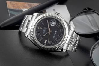 Thumbnail von Rolex Datejust II 41 Dark Grey Roman Dial Stahl Weissgold Automatik Ref. 116334