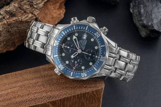 Thumbnail von Omega Seamaster Diver 300 M Chronograph Steel Automatic Men's Watch 2599.80.00 B&P