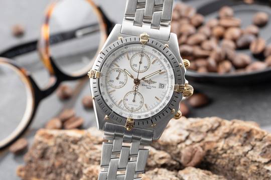  Breitling Chronomat Chronograph Stahl / vergoldet Automatik Herrenuhr 81.950 