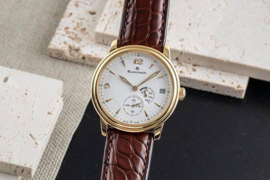  Blancpain Villeret 18k (0,750) Gold Handaufzug Herrenuhr Ref. 1106-1418 