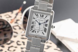Thumbnail von Cartier Tank Solo XL Steel Automatic Men's Watch Ref. W5200028 3515 Papers 2018
