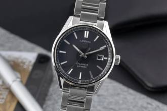 Thumbnail von TAG Heuer Carrera Calibre 5 Automatic Date Stainless Steel Men's Watch Ref. WAR211A-1