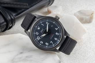 Thumbnail von IWC Pilot Flieger Watch Top Gun Ceramic / Titanium Automatic Men's Watch Ref. IW326901 Papers 2020