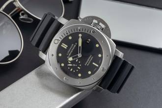 Thumbnail von Panerai Luminor Submersible 1950 3 Days Automatic Titanium Ref. PAM00305 B&P 2016