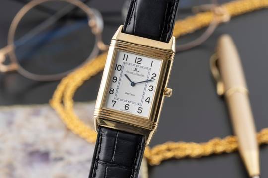  Jaeger-LeCoultre Reverso 18k (0,750) Gold Quarz Damenuhr Ref. 250.1.09 Klassiker 