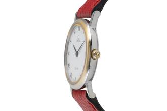 Thumbnail von Omega De Ville White Dial Stahl / Gold Quarz Damenuhr Ref. 596.2379 B&P 1995