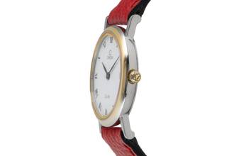 Thumbnail von Omega De Ville White Dial Stahl / Gold Quarz Damenuhr Ref. 596.2379 B&P 1995