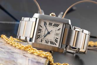 Thumbnail von Cartier Tank Française Steel / Gold Automatic Medium Size Ref. W51005Q4 2302