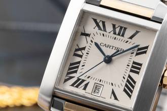 Thumbnail von Cartier Tank Française Steel / Gold Automatic Medium Size Ref. W51005Q4 2302