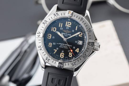  Breitling Superocean 3300ft Edelstahl Automatik Herrenuhr Ref. A17040 