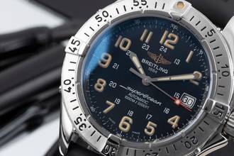 Thumbnail von Breitling Superocean 3300ft stainless steel automatic men's watch Ref. A17040