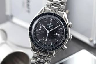 オメガ スピードマスター リデュースド クロノグラフ ステンレス 自動巻き メンズ腕時計 3510.50.00