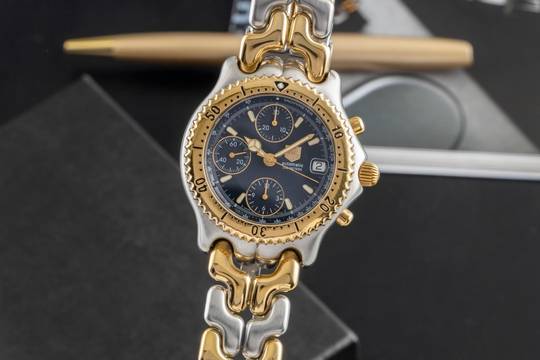  TAG Heuer Link Chronograph Stahl / vergoldet Automatik Ref. CG2121-R0 