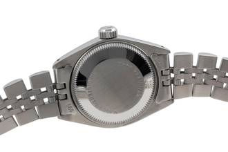 Thumbnail von Rolex Oyster Perpetual Lady Date Blue Dial Stahl / Weissgold Automatik Damenuhr 6917