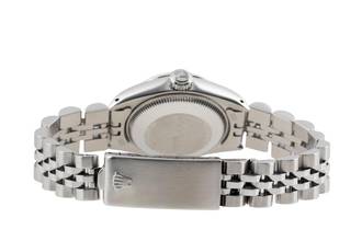 Thumbnail von Rolex Oyster Perpetual Lady Date Blue Dial Stahl / Weissgold Automatik Damenuhr 6917