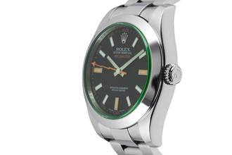 Thumbnail von Rolex Milgauss Black Dial Stainless Steel Automatic Men's Watch Ref. 116400GV B&P 2008