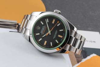 Thumbnail von Rolex Milgauss Black Dial Stainless Steel Automatic Men's Watch Ref. 116400GV B&P 2008