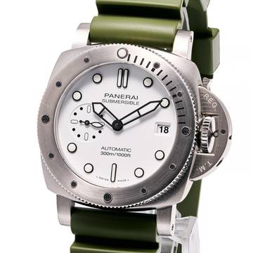  Panerai Submersible Bianco 42 – PAM 01590 – like NEW – 02/2025 Full Set 