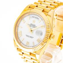 Thumbnail von Rolex Day-Date 40 Yellowgold White – 228238 – like NEW – 2023 Full Set