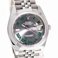 Thumbnail von Rolex Datejust 41 Wimbledon Jubilee – 126300 – like NEW – 04/2023 Full Set
