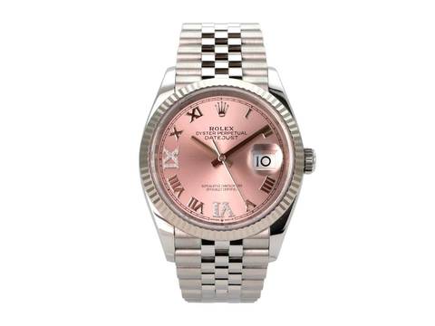  Rolex Datejust 36 Oystersteel / Weißgold 126234 Pink Römisch Diamant Jubile 