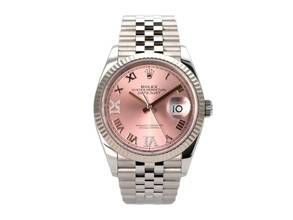 Thumbnail von Rolex Datejust 36 Oystersteel / Weißgold 126234 Pink Römisch Diamant Jubile