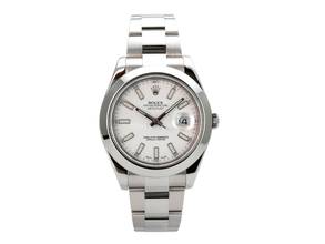 ロレックス デイトジャストII 41mm ステンレス Ref. 116300 ホワイト