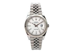 Thumbnail von Rolex Datejust 41 Edelstahl Weißgold 126334 Weiß Jubile-Band