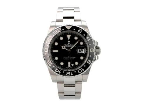  Rolex GMT-Master II Edelstahl Ref. 116710LN 