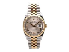 Thumbnail von Rolex Datejust 36 Oystersteel / Gelbgold 126233 Silber Römisch Diamant Jubile-Band