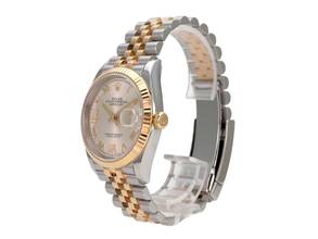 Thumbnail von Rolex Datejust 36 Oystersteel / Gelbgold 126233 Silber Römisch Diamant Jubile-Band