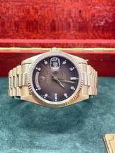 Thumbnail von Rolex Day-Date 36 18038 TOP CONDITION. y.1986 RARE BROWN VIGNETTE DIAMOND Dial