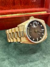 Thumbnail von Rolex Day-Date 36 18038 TOP CONDITION. y.1986 RARE BROWN VIGNETTE DIAMOND Dial