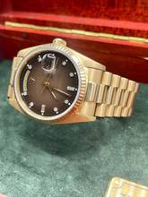 Thumbnail von Rolex Day-Date 36 18038 TOP CONDITION. y.1986 RARE BROWN VIGNETTE DIAMOND Dial