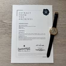 Thumbnail von Eberhard & Co. Extra-Fort Pre-Extrafort Oversize split-seconds chronograph yellow gold 18KT very rare 1942